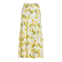VILA Fustă 'VIEllette' galben citron / oliv / verde închis / alb
