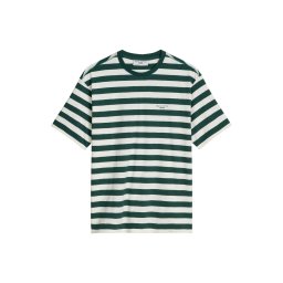 Marc O'Polo DENIM Tricou verde închis / alb
