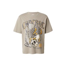 JACK & JONES Tricou 'JORBAND' gri închis / kaki / portocaliu / alb