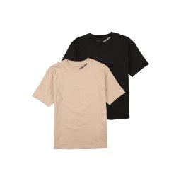 Calvin Klein Jeans Tricou bej / negru / alb