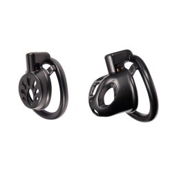 SuperLove Dual Cages Chastity Set Black