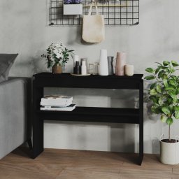 Masa consola, negru, 102x30x80 cm, PAL GartenMobel Dekor