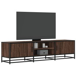 Dulap TV, stejar maro, 160x35x41 cm, lemn prelucrat si metal GartenMobel Dekor
