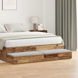 Sertare pentru pat cu sertar Lemn vechi 140 x 36,5 x 16,5 cm GartenMobel Dekor