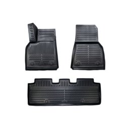 Set covoare auto tip tavita din TPE pentru Tesla Model Y 2020-2024, negru