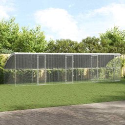 Cusca pentru pui 4 pcs Argintiu 800 x 200 x 200 cm GartenMobel Dekor