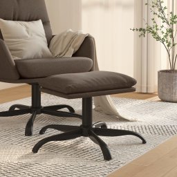 Taburet, gri taupe, 60x60x36 cm, material textil GartenMobel Dekor