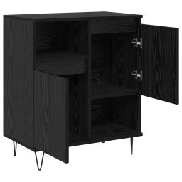 Bufet 3 pcs Stejar Negru 60 x 35 x 70 cm GartenMobel Dekor