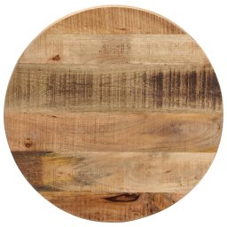 Blat de masa rotund, Ø 40x1,5 cm, lemn masiv de mango brut GartenMobel Dekor