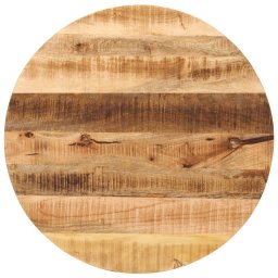 Blat de masa rotund, Ø 70x3,8 cm, lemn masiv de mango brut GartenMobel Dekor
