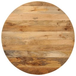 Blat de masa rotund, Ø 70x3,8 cm, lemn masiv de mango brut GartenMobel Dekor