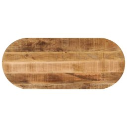 Blat de masa oval, 90x40x2,5 cm, lemn masiv mango brut GartenMobel Dekor