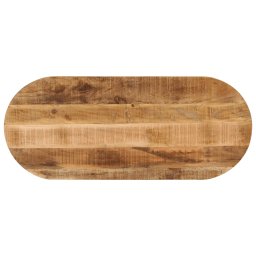 Blat de masa oval, 100x50x3,8 cm, lemn masiv mango brut GartenMobel Dekor