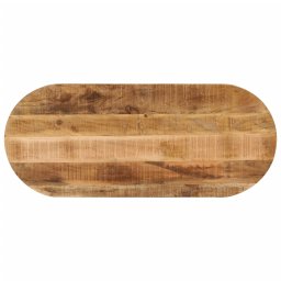 Blat de masa oval, 140x50x3,8 cm, lemn masiv mango brut GartenMobel Dekor