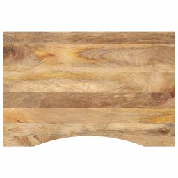 Blat birou cu decupaj curbat 80x60x2,5 cm lemn masiv mango brut GartenMobel Dekor