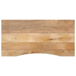 Blat birou cu decupaj curbat 110x60x2,5cm lemn masiv mango brut GartenMobel Dekor