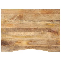 Blat birou cu decupaj curbat 110x80x2,5cm lemn masiv mango brut GartenMobel Dekor