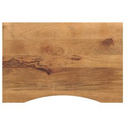 Blat birou cu decupaj curbat 100x50x2,5cm lemn masiv mango brut GartenMobel Dekor
