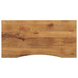 Blat birou cu decupaj curbat 110x60x2,5cm lemn masiv mango brut GartenMobel Dekor