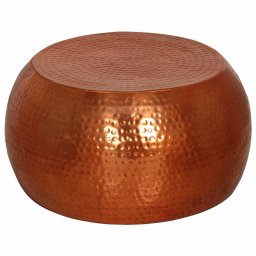 Masuta de cafea, alama, Ø55x28 cm, aluminiu GartenMobel Dekor