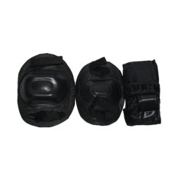 Aparatori role copii SPORTMANN BASIC, set protectie cu genunchiere si cotiere M