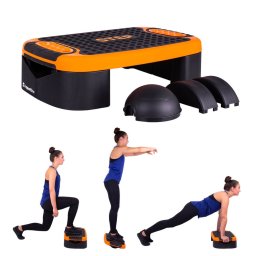 Banca aerobic multifunctionala 3 în 1 inSPORTline Multifun pentru acasa