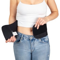 Centura pentru rinichi din neopren inSPORTline Neobelt, unisex, neagra