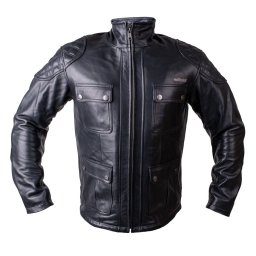 Geaca moto barbati din piele W-TEC Valebravo, cu protectii CE