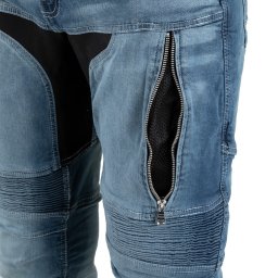 Pantaloni moto jeans barbati W-TEC Grandus EVO cu protectii si ventilatie
