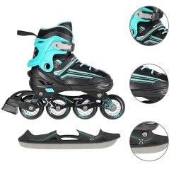 Role reglabile 2 in 1 Nils Extreme NH18190, negru/albastru