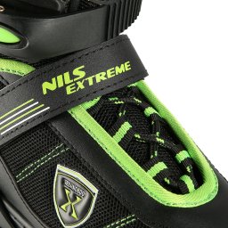 Role reglabile copii Nils Extreme NA19088, ABEC7, negru-verde