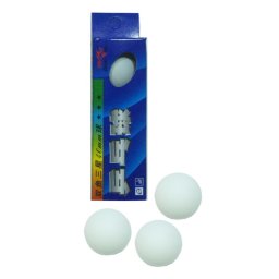 Set 3 mingi tenis de masa Double Fish 40 mm ABS, 3 stele, albe