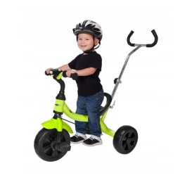 Tricicleta pentru copii Sportmann Egaleco verde cu maner parental