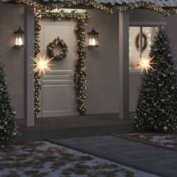 Lumina de Craciun cu LED/tarus de sol alb 57 cm pliabil GartenMobel Dekor