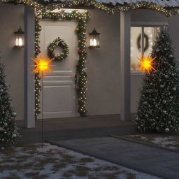 Lumina de Craciun cu LED/tarus de sol, galben, 57 cm, pliabila GartenMobel Dekor