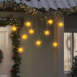 Lumina de Craciun 10 LED-uri galben 10 cm GartenMobel Dekor