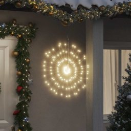 Lumina stelara de Craciun 140 LED-uri alb cald 17 cm GartenMobel Dekor