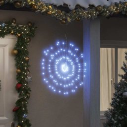 Lumina stelara de Craciun 140 LED-uri alb rece 17 cm GartenMobel Dekor