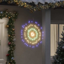 Lumina stelara de Craciun 140 LED-uri 4 buc., multicolor, 17 cm GartenMobel Dekor