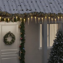Lumina de Craciun tip turturi, 100 LED-uri, alb cald, 10 m, acrilica, PVC GartenMobel Dekor