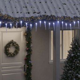 Lumina de Craciun tip turturi, 200 LED-uri, alb rece, 20 m, acril PVC GartenMobel Dekor