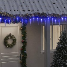 Luminite de Craciun turturi 200 LED-uri albastru 20 m PVC acril GartenMobel Dekor