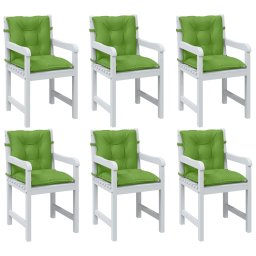 Perne scaun spatar scund 6 buc. melanj verde 100x50x7 cm textil GartenMobel Dekor