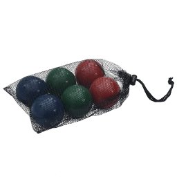 Set mingi de bocce 8 piese geanta de transport lemn masiv pin GartenMobel Dekor