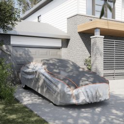 Husa auto de Sedan, protectie grindina, complet, gri/argintiu L GartenMobel Dekor