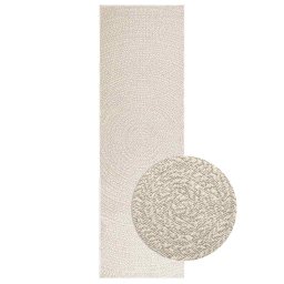Covor „ZIZUR” crem aspect iuta pentru interior si exterior GartenMobel Dekor