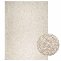 Covor „ZIZUR” crem aspect iuta pentru interior si exterior GartenMobel Dekor