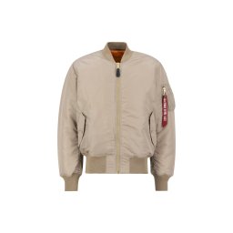 ALPHA INDUSTRIES Geacă de primăvară-toamnă 'MA-1 Heritage' bej / portocaliu