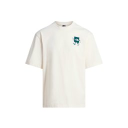 THE NORTH FACE Tricou 'M EXPLORE SS TEE OVERSIZED' verde închis / alb