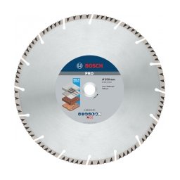 Bosch - PRO Multi Material - Disc diamantat de taiere segmentat, 350x25.4x3.3 mm, taiere umeda si uscata